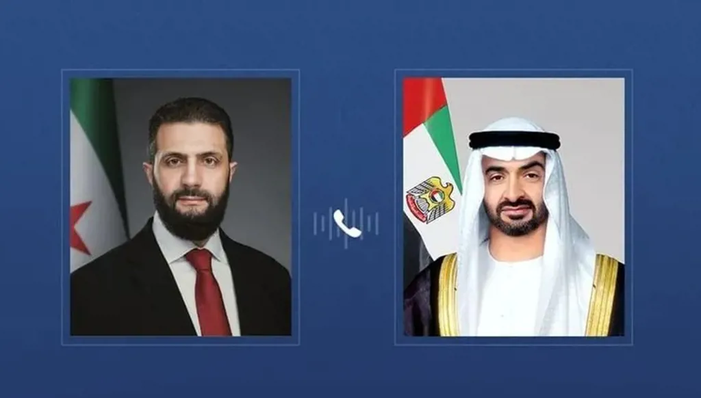 الرئيسان الإماراتي والسوري يبحثان هاتفيا مستجدات الأوضاع في المنطقة