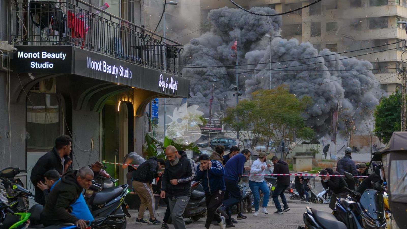 لحظة استهداف قلب بيروت (نبيل اسماعيل)