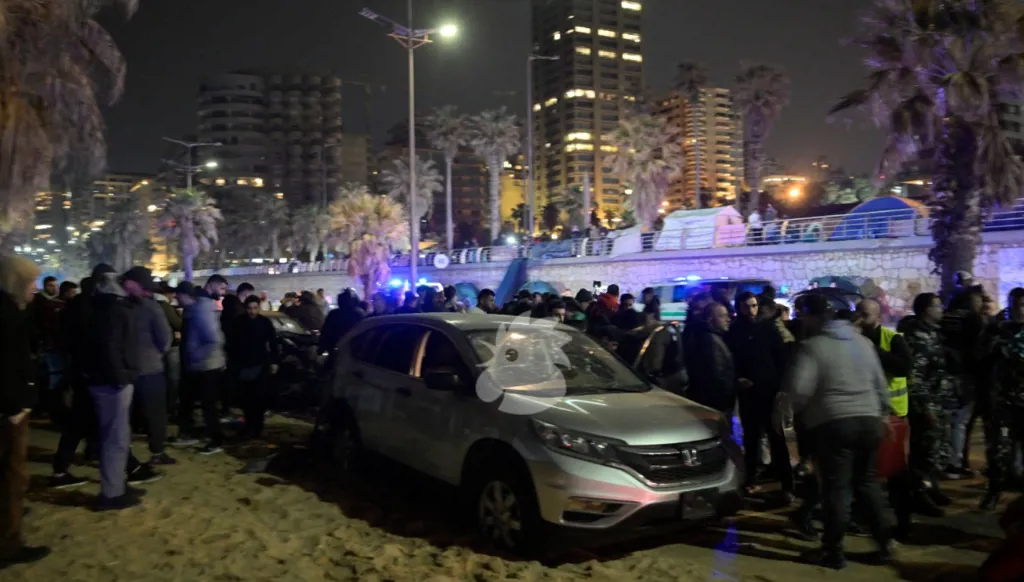 السيارة المستهدفة في الرملة البيضاء (نبيل اسماعيل)