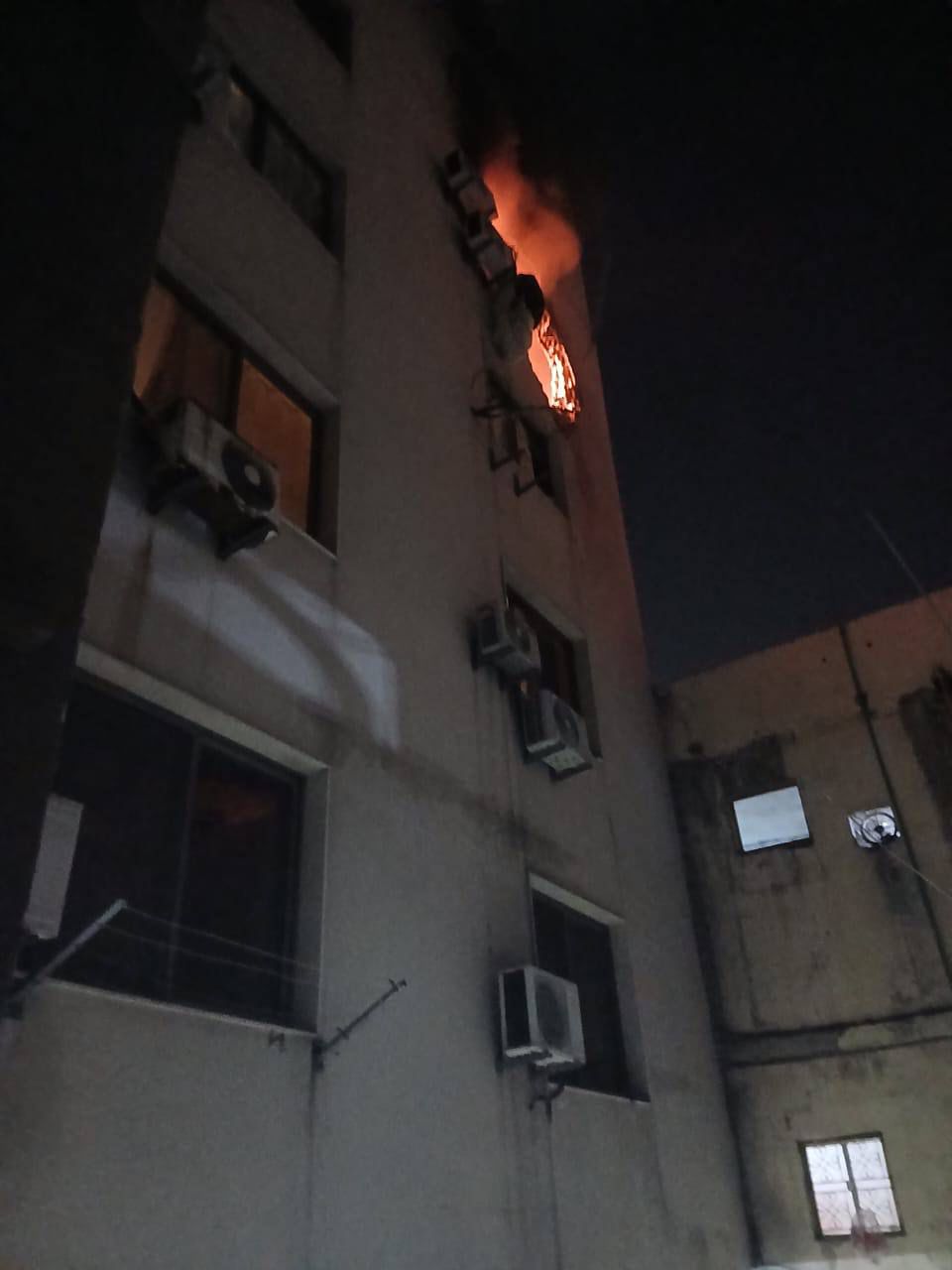 الشقة المستهدَفة (صورة متداوَلة).