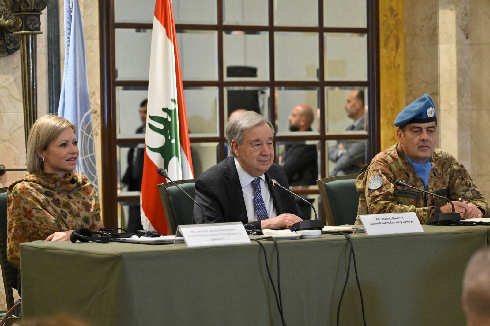 مؤتمر غوتيريش. (نبيل إسماعيل)