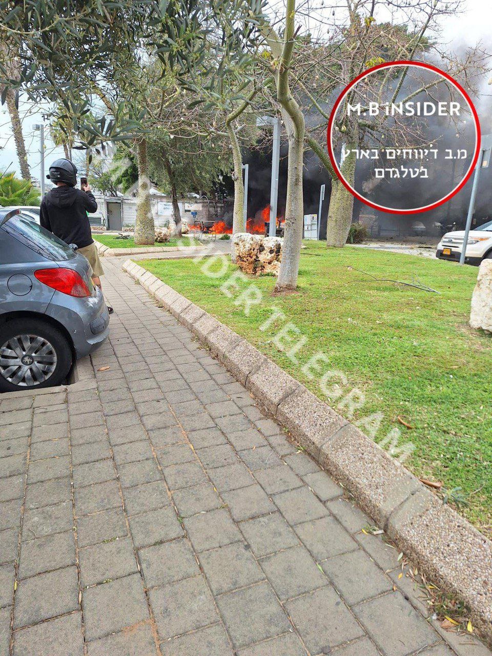 اشتعال النيران بمواقع في وسك إسرائيل وتل أبيب (إعلام عبري).