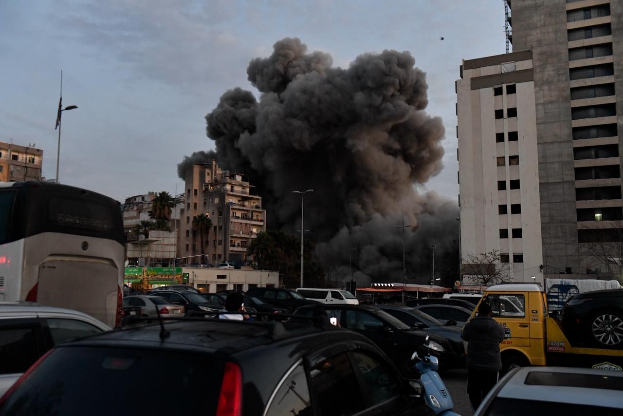 غارة إسرائيلية استهدفت عمق بيروت (حسام شبارو). 