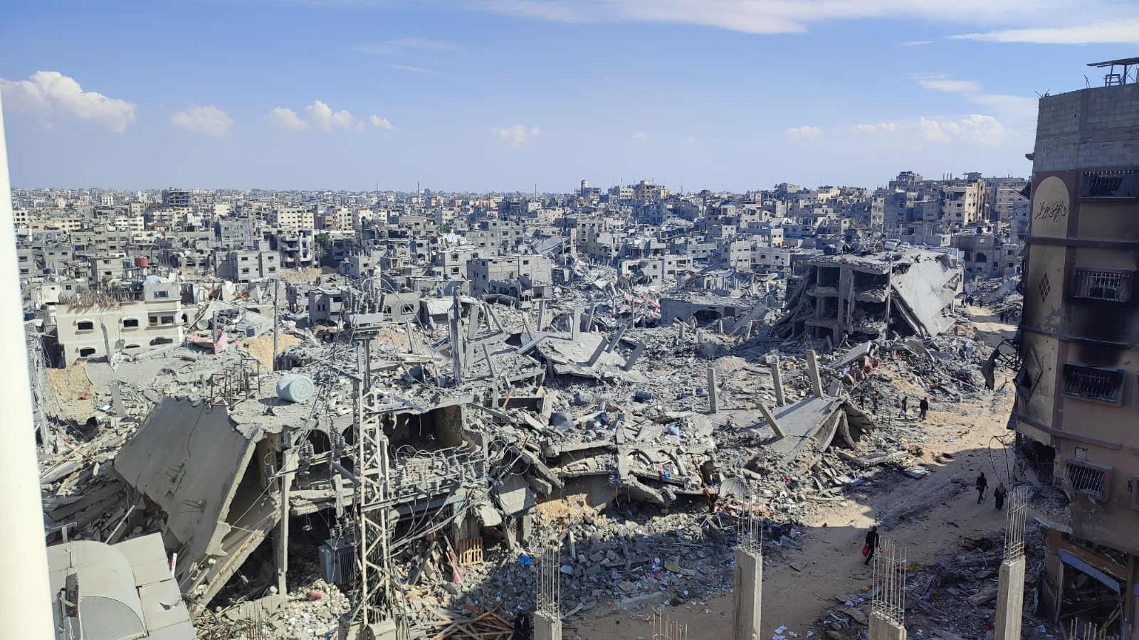 نسبة الدمار في خان يونس بلغ 85 في المئة (الصورة محمد رباح)