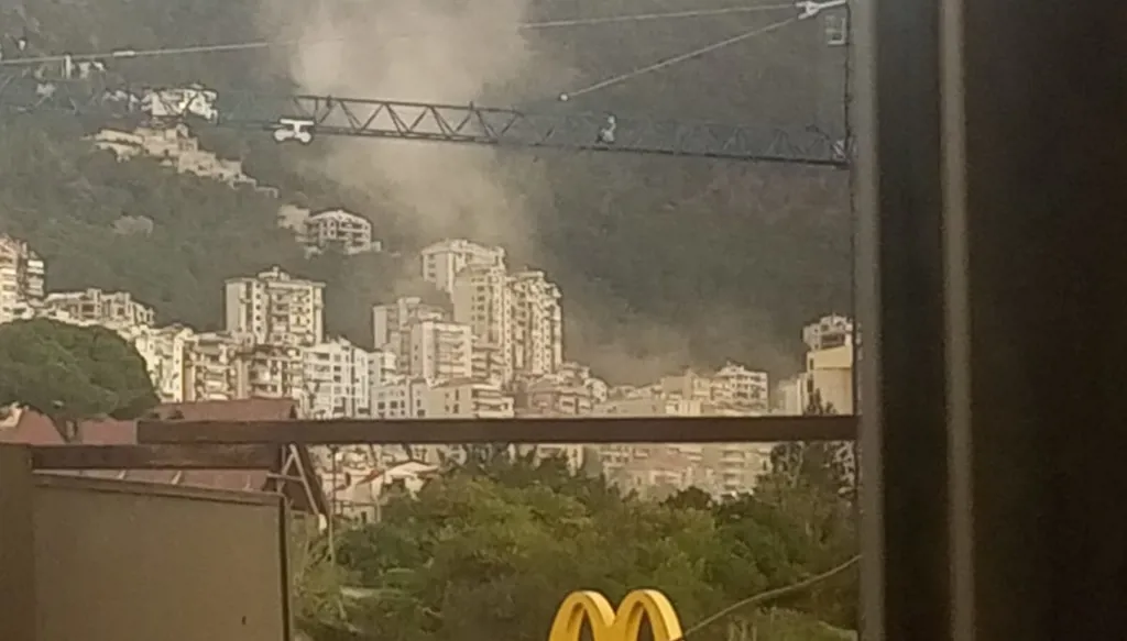 شظايا صواريخ اعتراضية تتساقط في كسروان… وأنباء عن اعتراض صاروخ إيراني (فيديو)