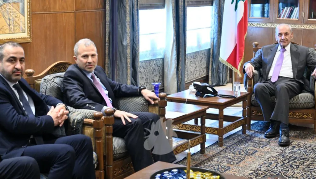 جبران باسيل في عين التينة (نبيل إسماعيل). 