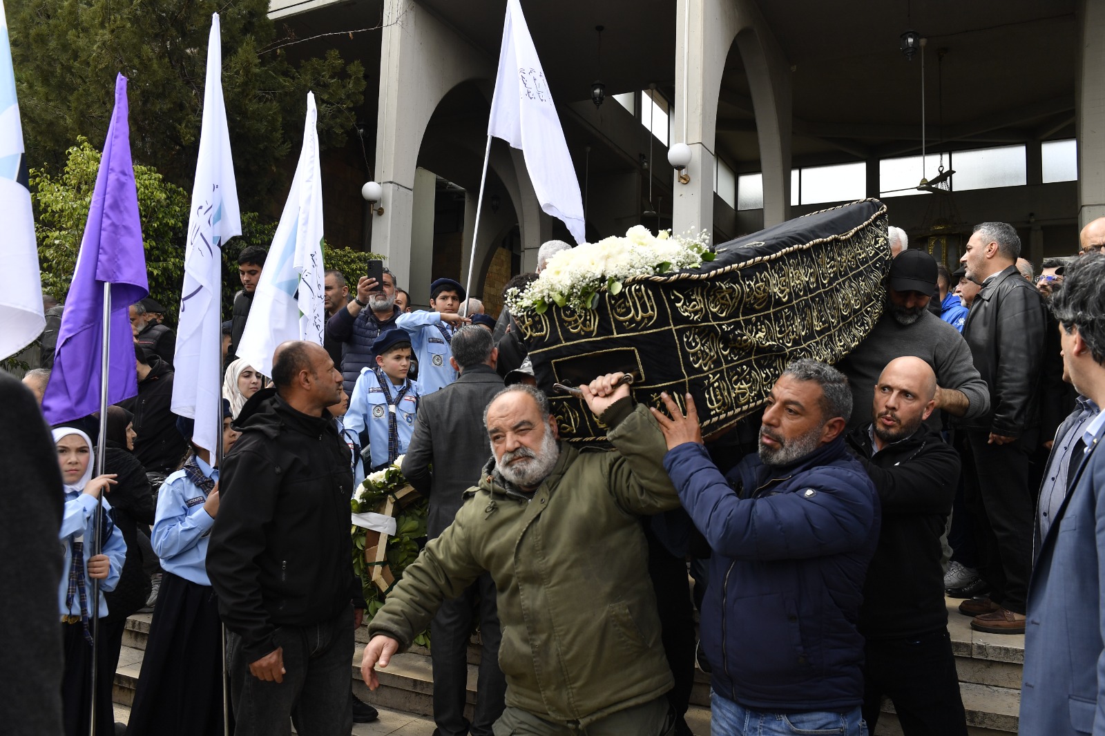 من وداع أحمد قعبور (حسام شبارو). 