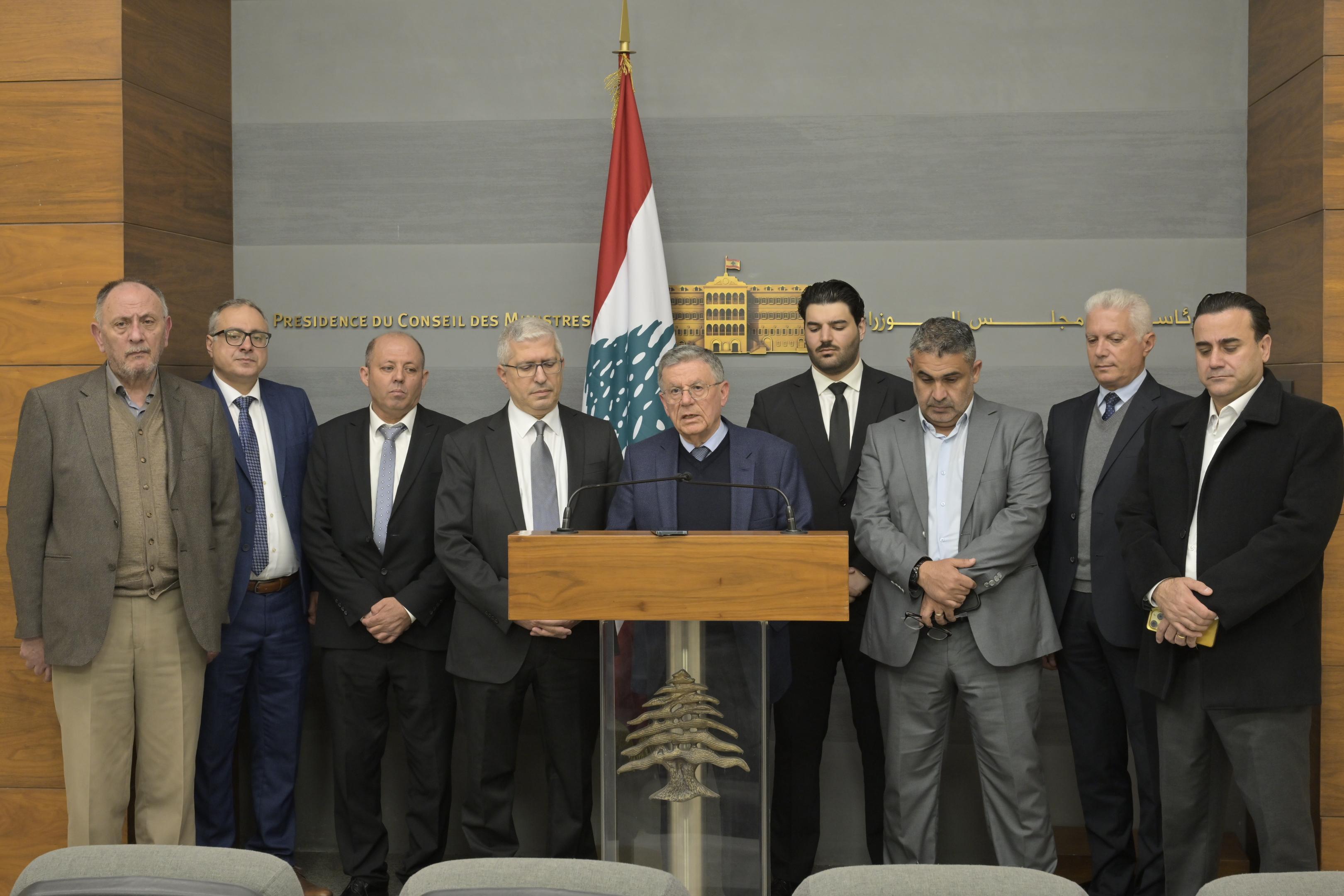 تصريح رؤساء البلديات بعد لقاء سلام (نبيل اسماعيل).