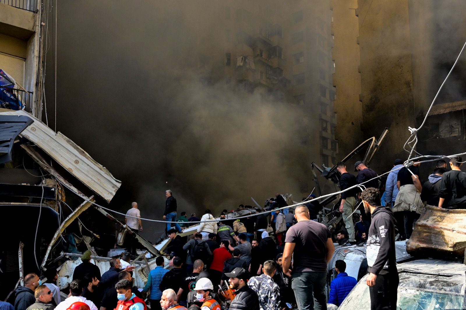 المشهد في بيروت (تصوير نبيل إسماعيل).