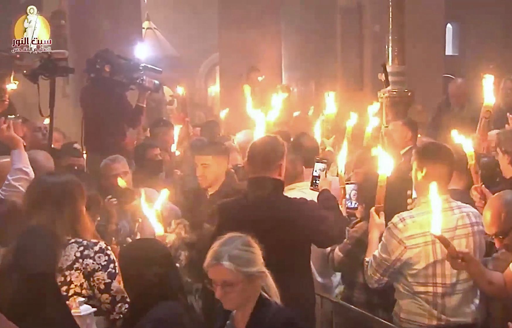 فيض النور. (أمين مفتاح كنيسة القيامة أديب جودة الحسيني)