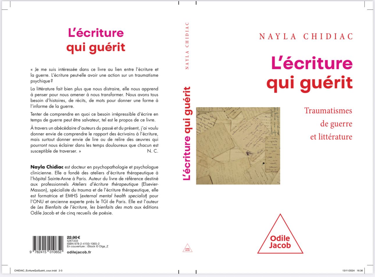 غلاف كتاب Writing That Heals.