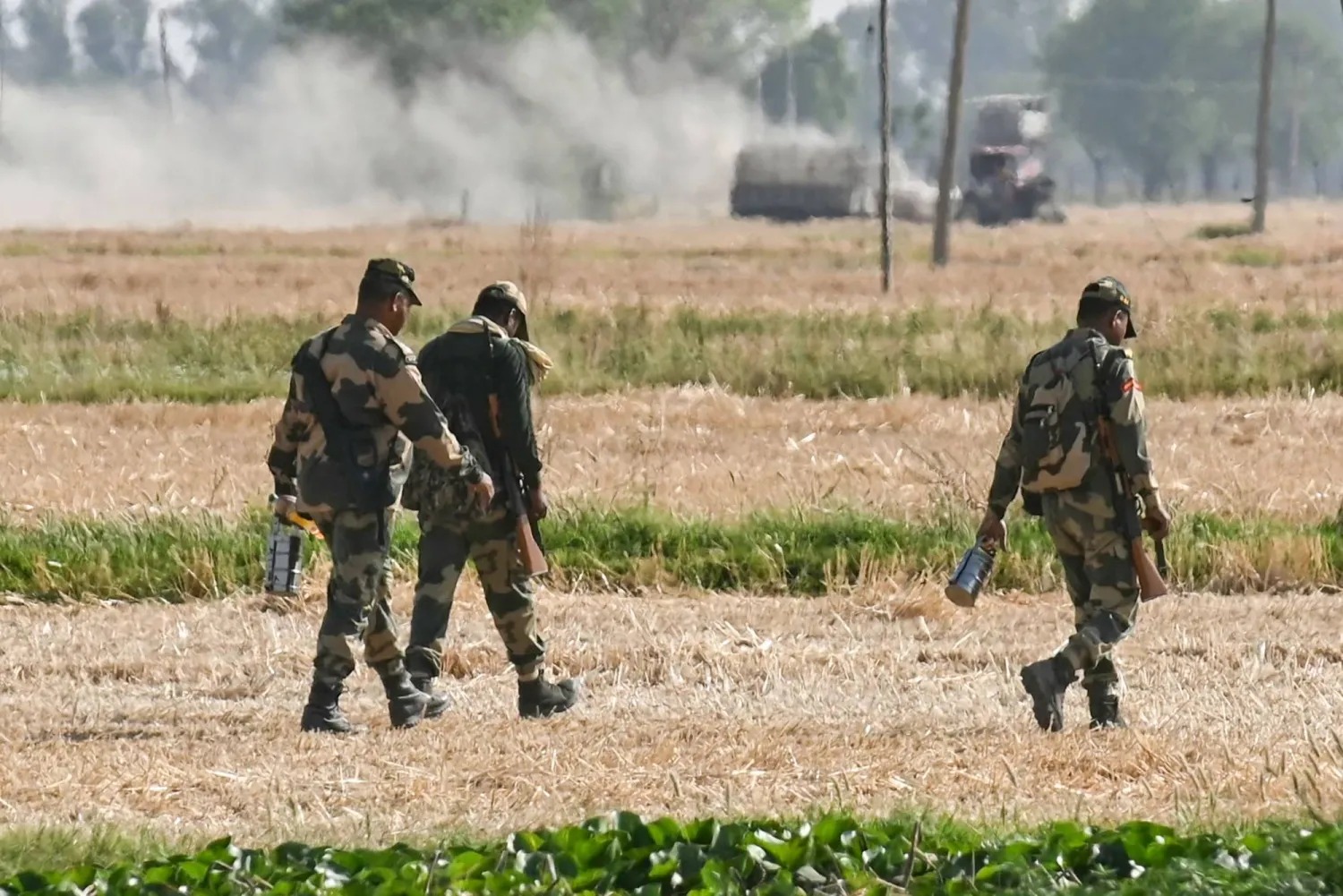 جنود من قوات حرس الحدود الهندية. (أ ف ب)