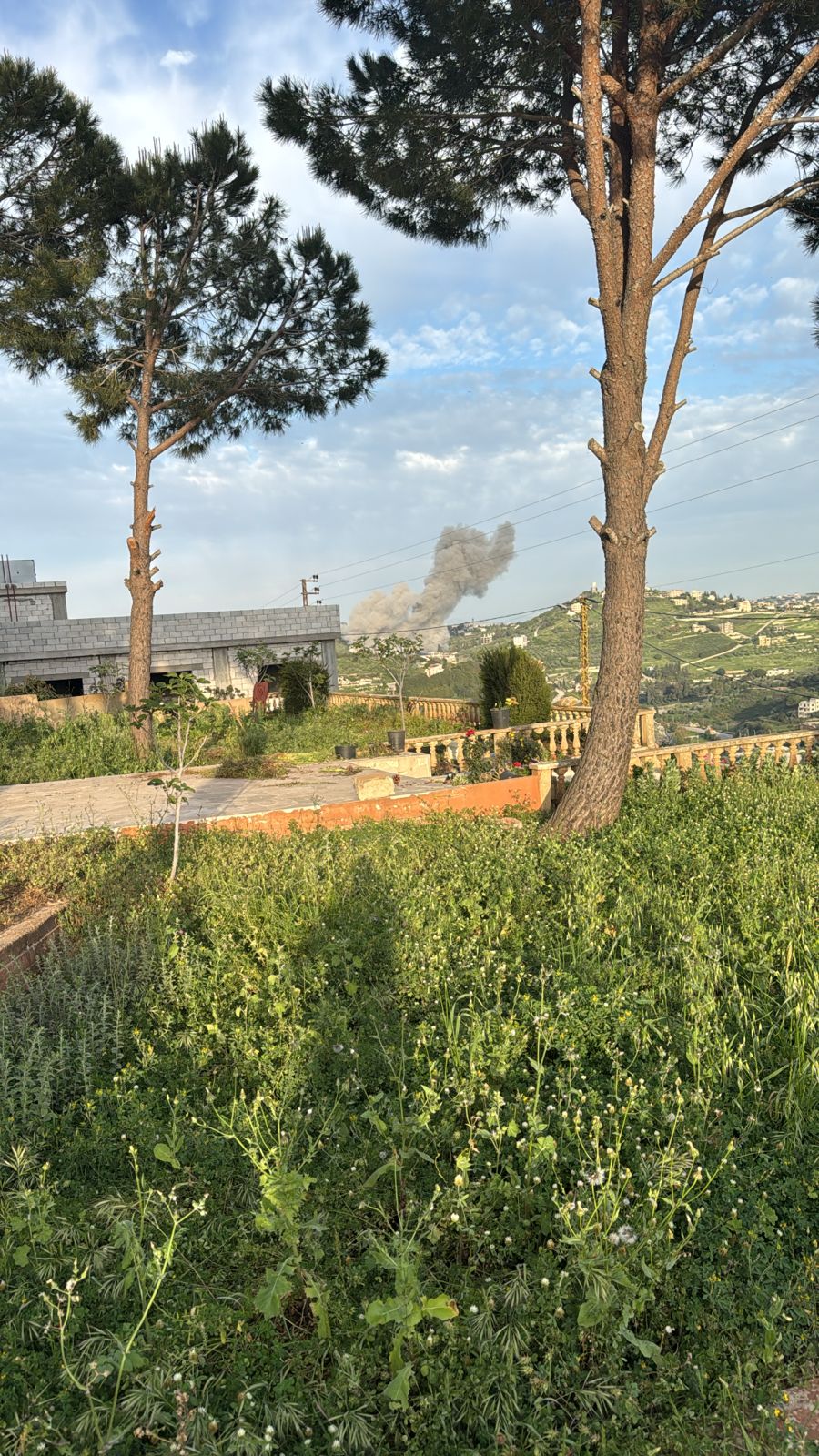 قصف إسرائيلي. (النهار)