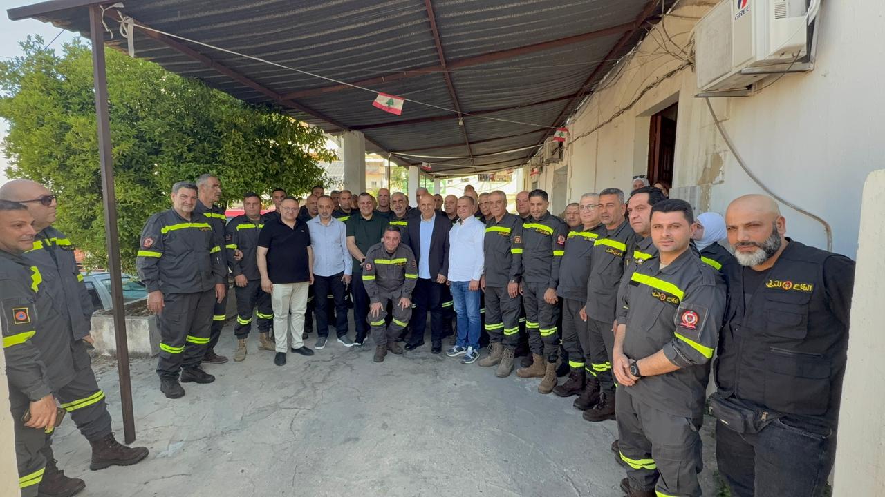  المركز الإقليمي للدفاع المدني في بلدة حلبا. (ميشال حلاق)