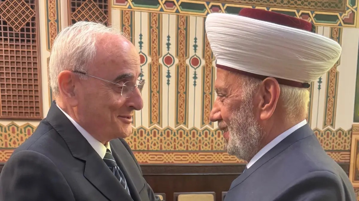 دريان ومنسى. (الوكالة الوطنية)