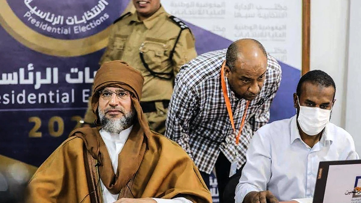سيف الإسلام القذافي. (أ ف ب)