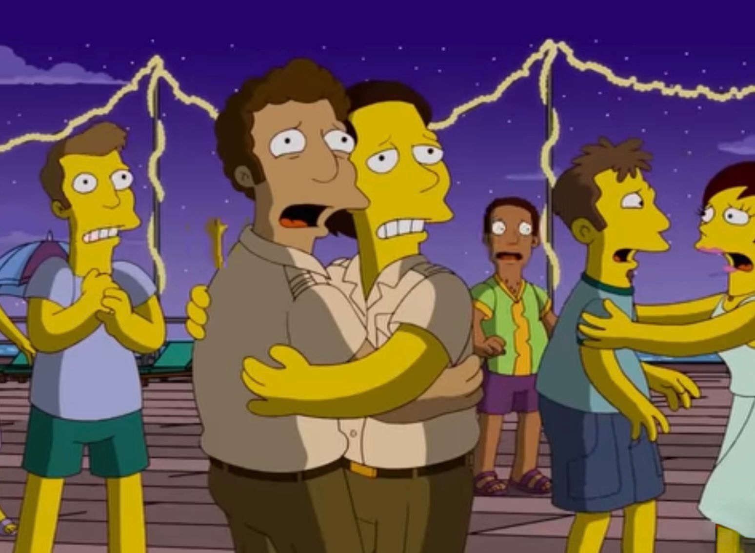 A scene from The Simpsons episode “A Totally Fun Thing Bart Will Never Do Again”