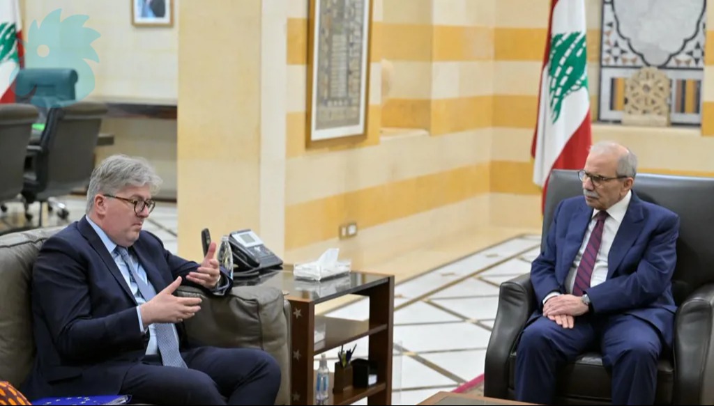 المدير العام بالإنابة للمديرية العامة للشرق الأوسط في المفوضية الأوروبية يلتقي سلام (نبيل إسماعيل).