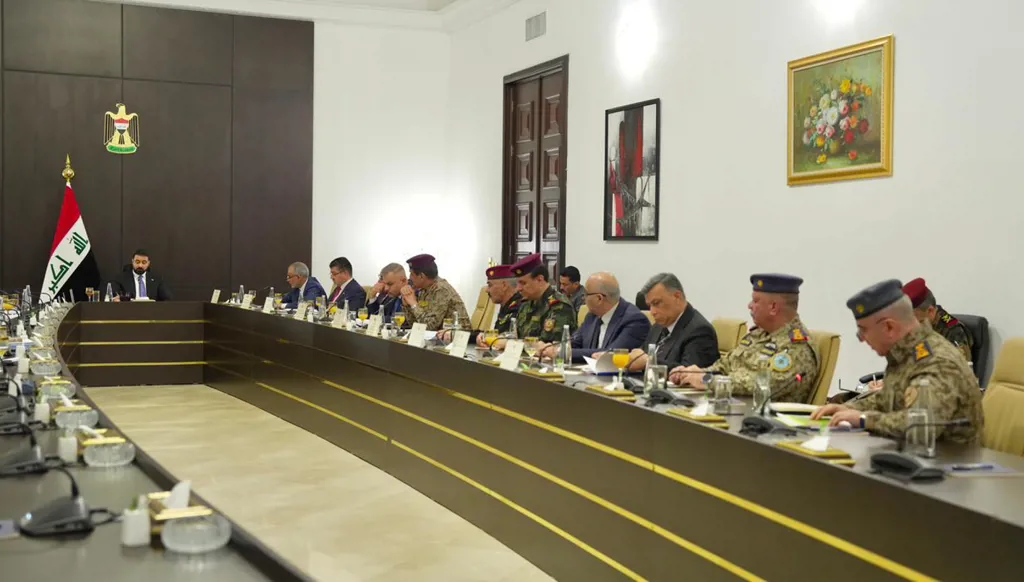 علي فالح الزيدي في الاجتماع الأول للمجلس الوزاري للأمن الوطني (مكتب رئيس الوزراء الاعلامي)