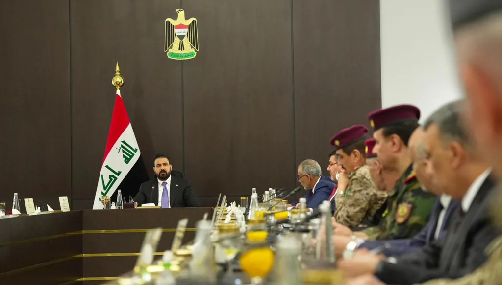علي فالح الزيدي في الاجتماع الأول للمجلس الوزاري للأمن الوطني (مكتب رئيس الوزراء الاعلامي)
