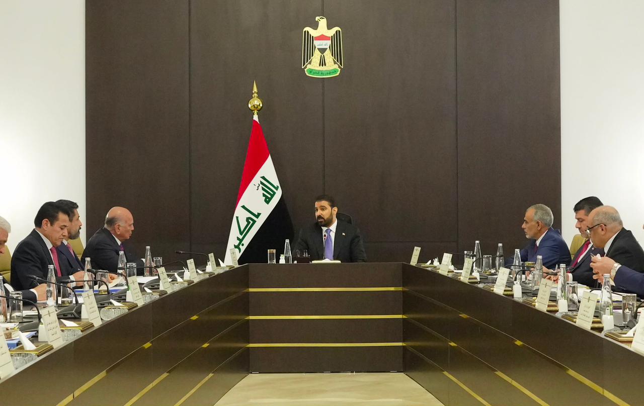 علي فالح الزيدي في الاجتماع الأول للمجلس الوزاري للأمن الوطني (مكتب رئيس الوزراء الاعلامي)