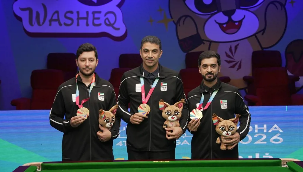 منتخب الإمارات يحصد ذهبية السنوكر والرماية في الألعاب الخليجية