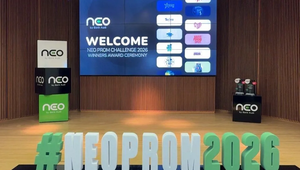 نيو من بنك عوده يعلن عن الفائزين في حفل توزيع جوائز  neo prom challenge2026