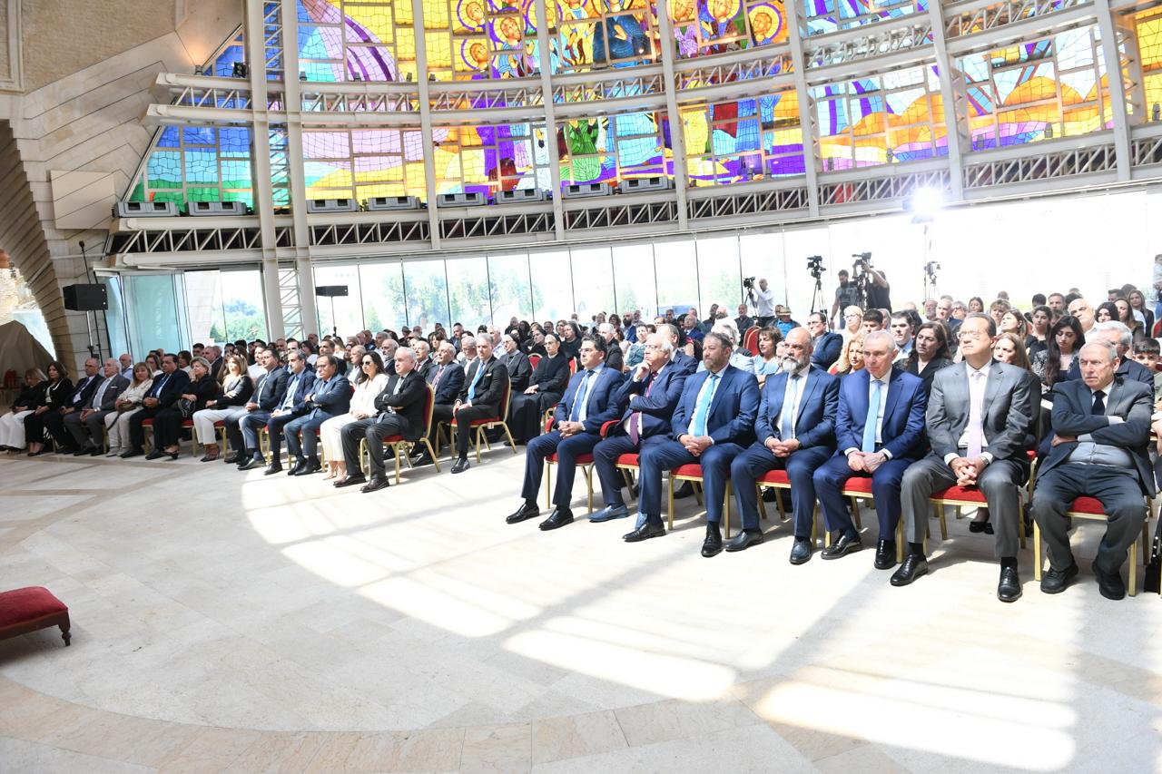 جانب من الحضور في بكركي. (البطريركية المارونية)