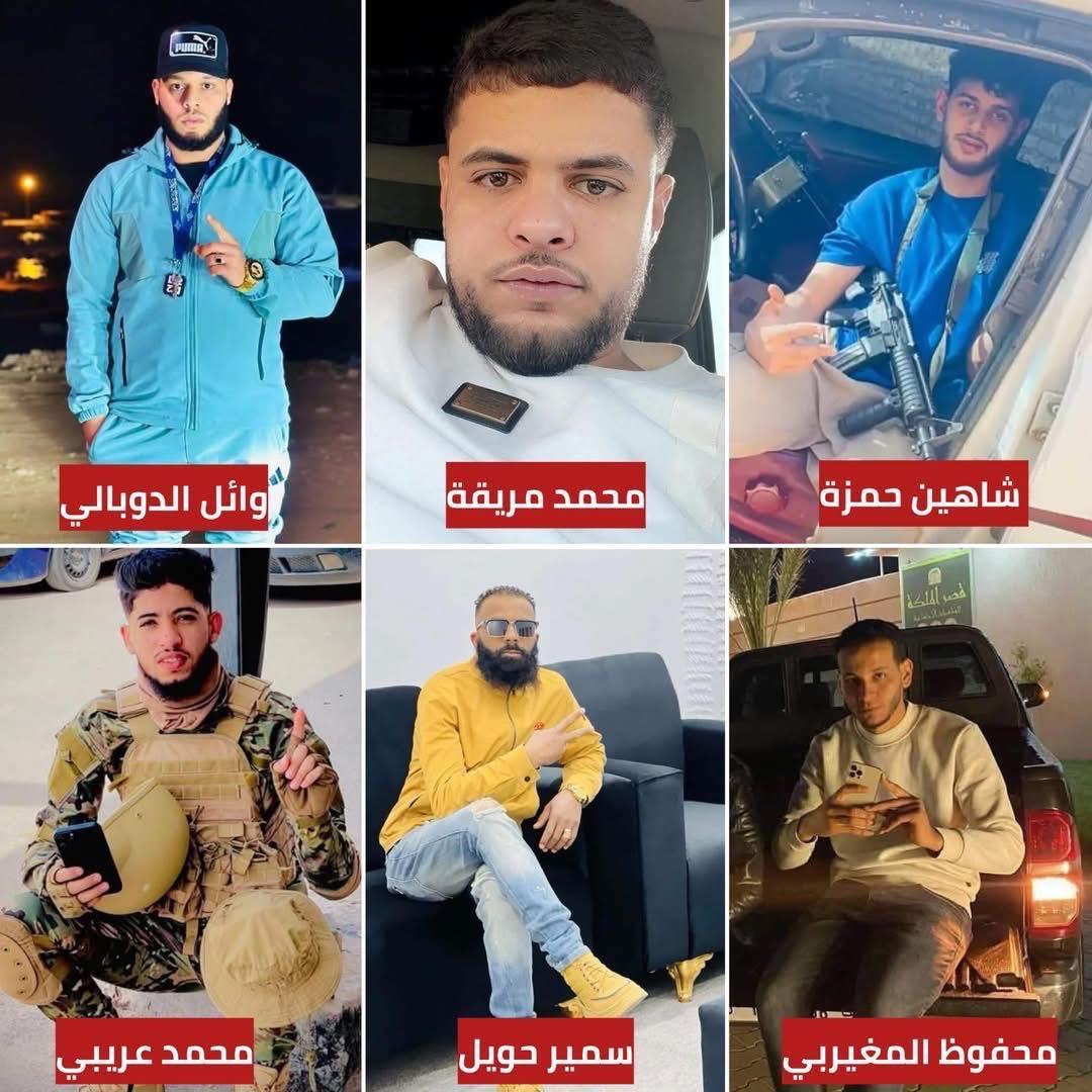 صورة نشرتها منظمات حقوقية لضحايا سقطوا في أعمال عنف بمدينة الزاوية خلال عطلة عيد الأضحى. (اكس)