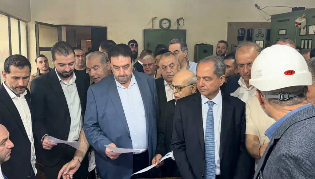 الصدي بدأ جولته الشمالية بتفقد معملي توليد الطاقة في نهر البارد