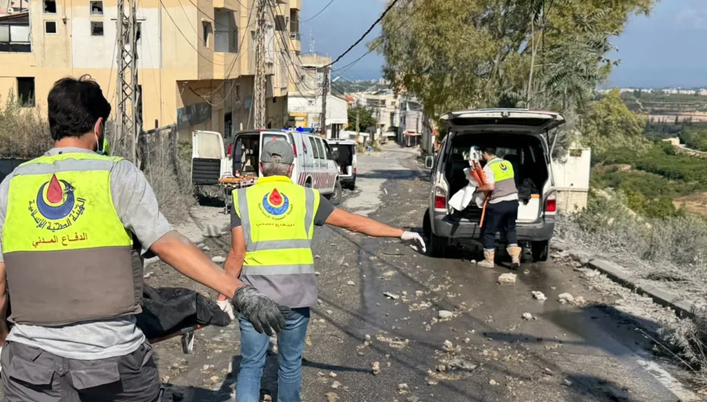 غارة إسرائيلية تستهدف بلدة طيردبا في قضاء صور جنوبي لبنان (صورة متداولة).