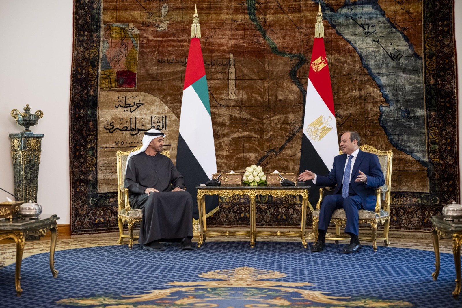 السيسي وبن زايد. (وام)