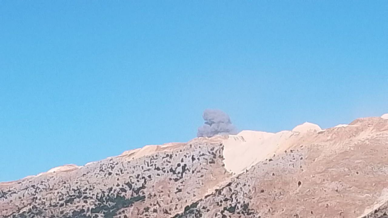غارات على قرى النبطية (صورة متداوَلة).