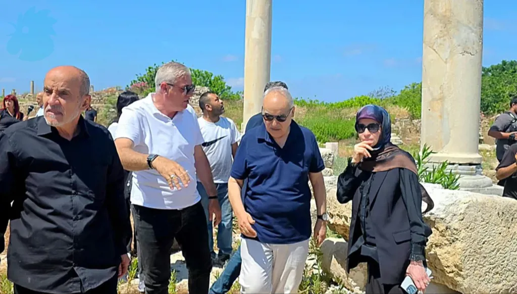 Culture Minister Ghassan Salamé’s tour in the city of Tyre (Ahmad Mantash).