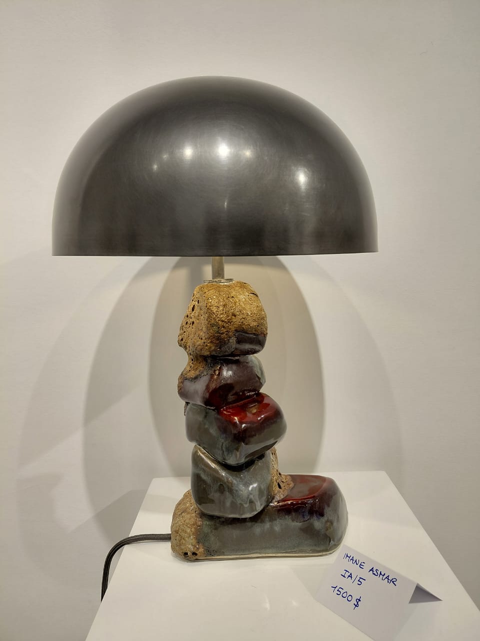 One of the ceramic pieces on display.