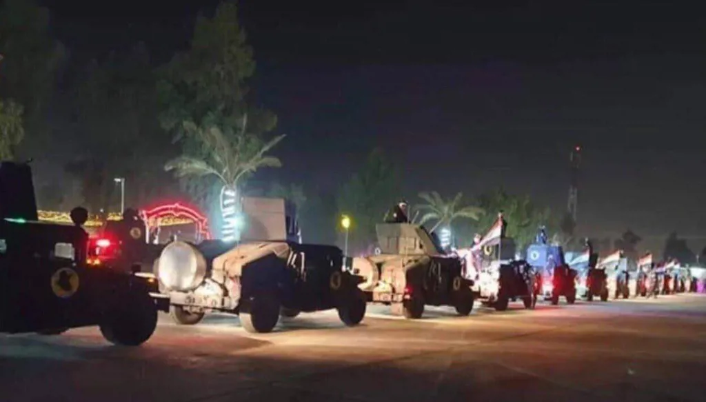 تعزيزات أمنية في العراق خلال حملة مكافحة الفساد.