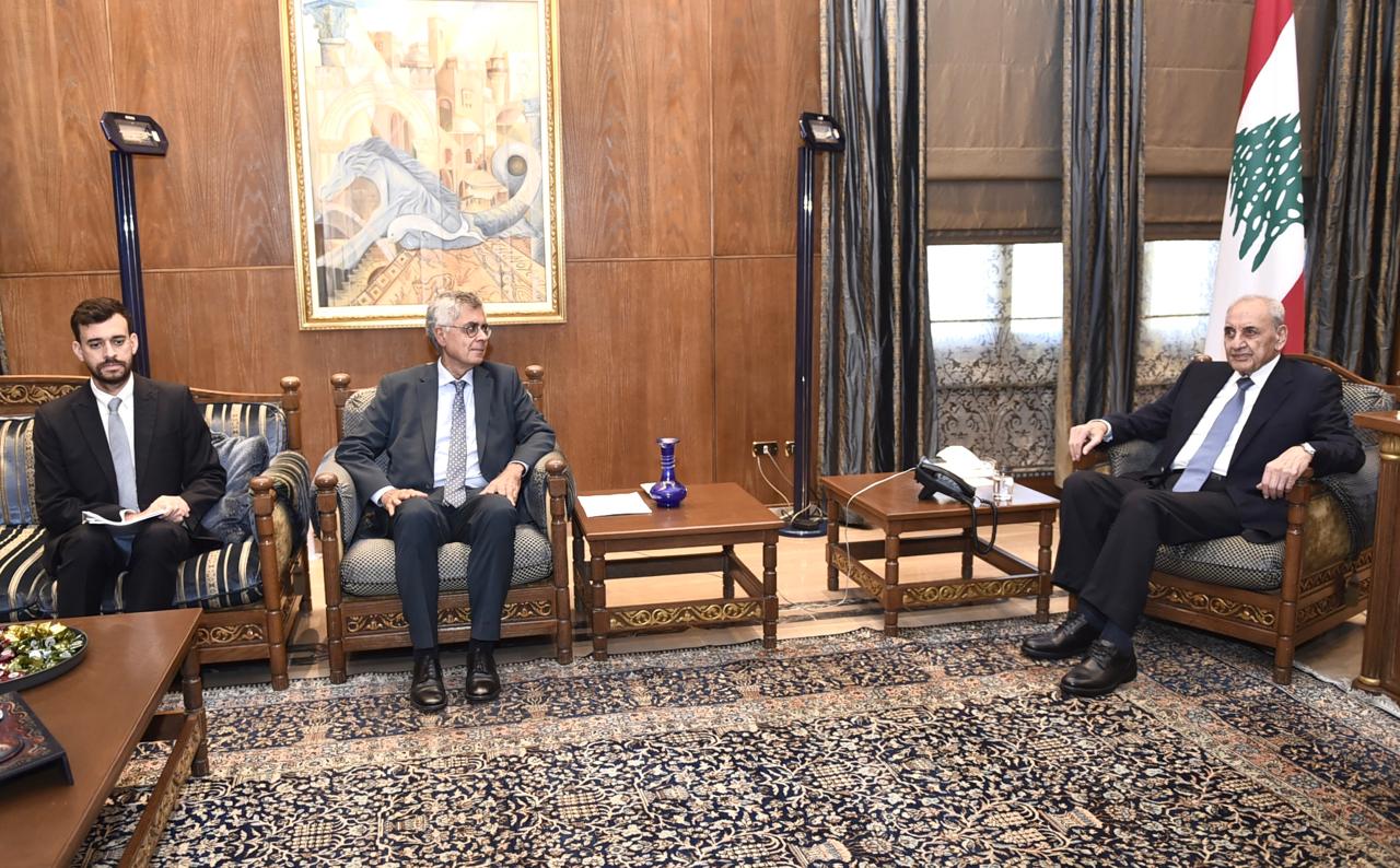 سفير البرازيل في لبنان في عين التينة.