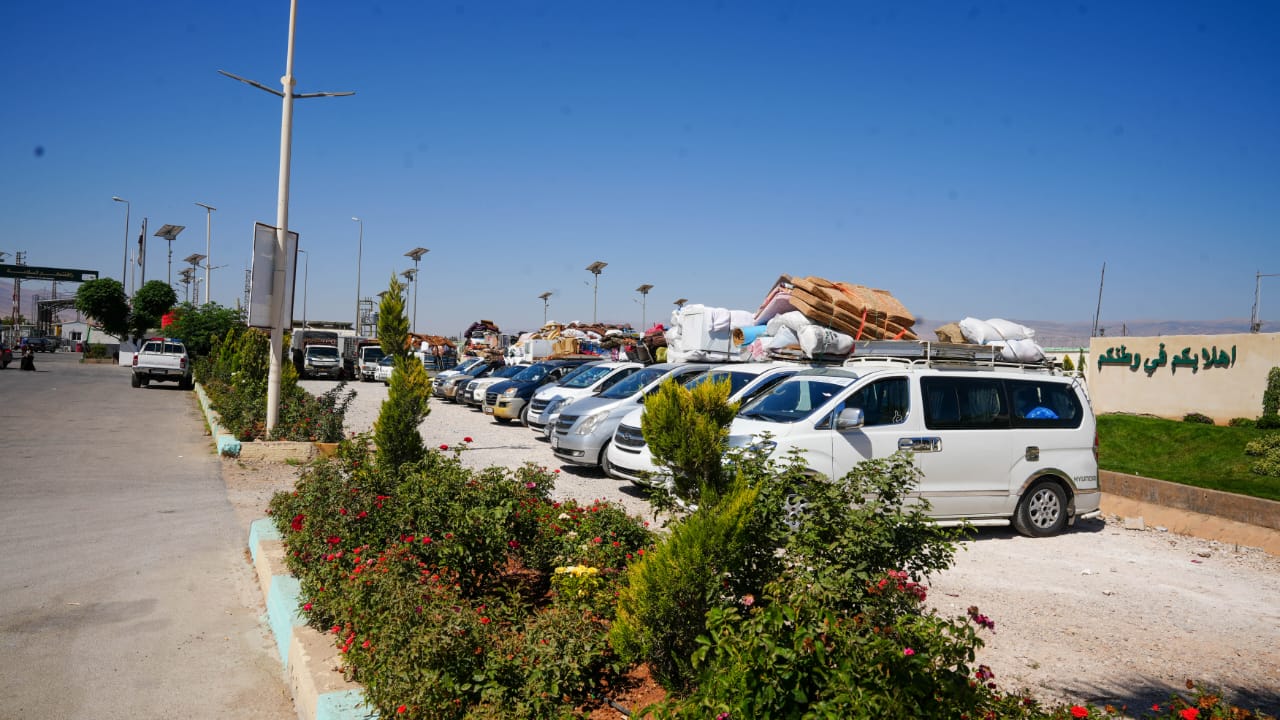 منفذ جوسية الحدودي مع لبنان.
