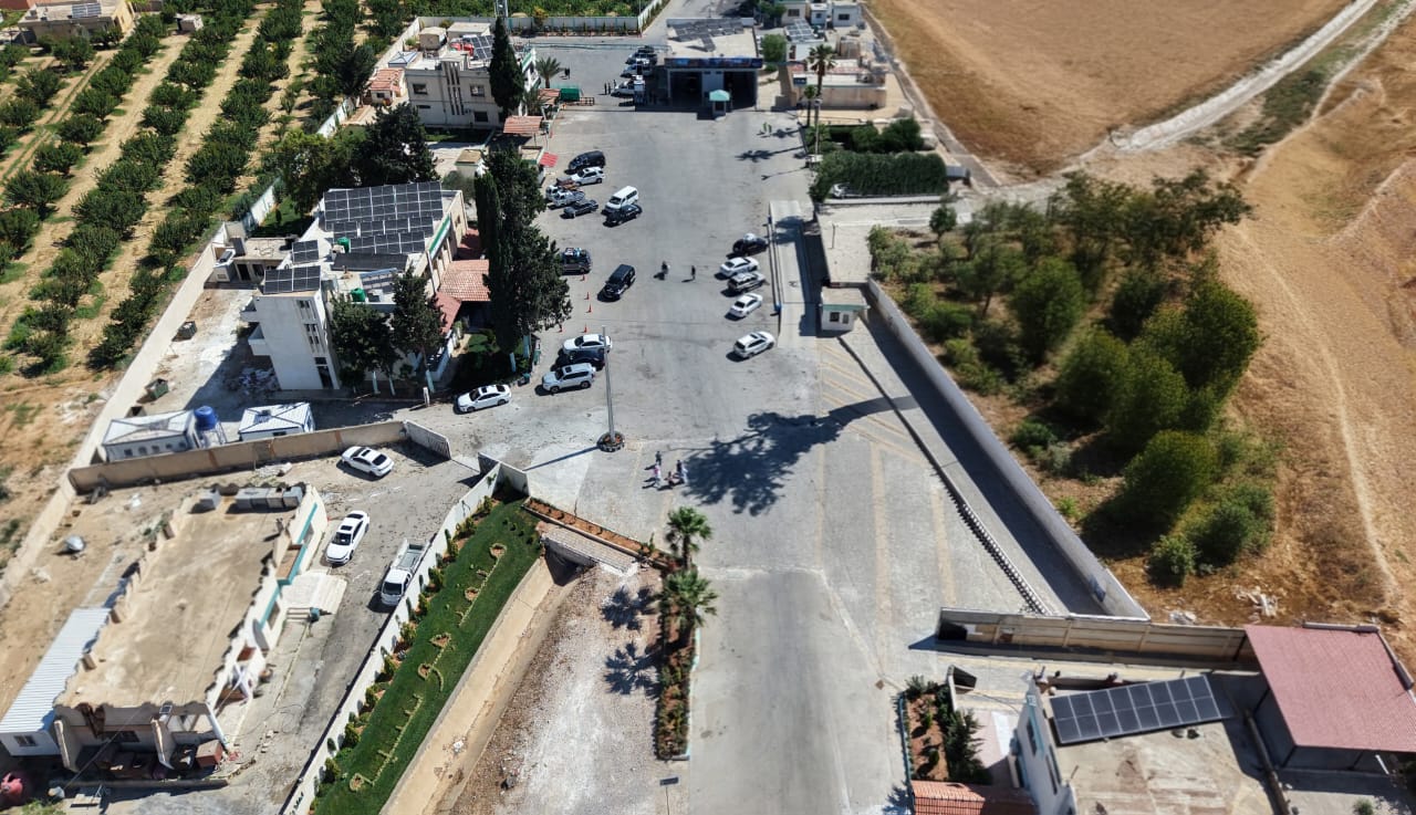 منفذ جوسية الحدودي مع لبنان.