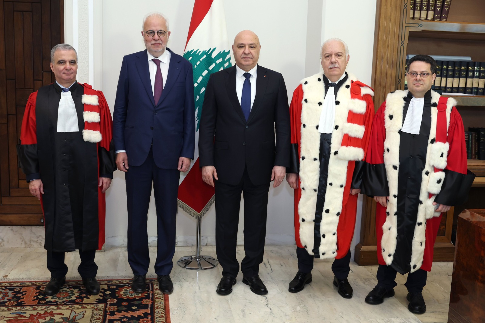 وفد من هيئة التفتيش القضائي (الرئاسة اللبنانية).
