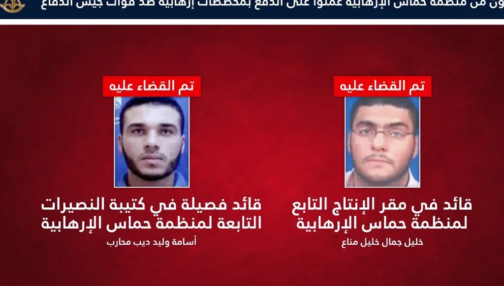 الجيش الإسرائيلي يعلن مقتل قياديين بحماس بشمال قطاع غزة