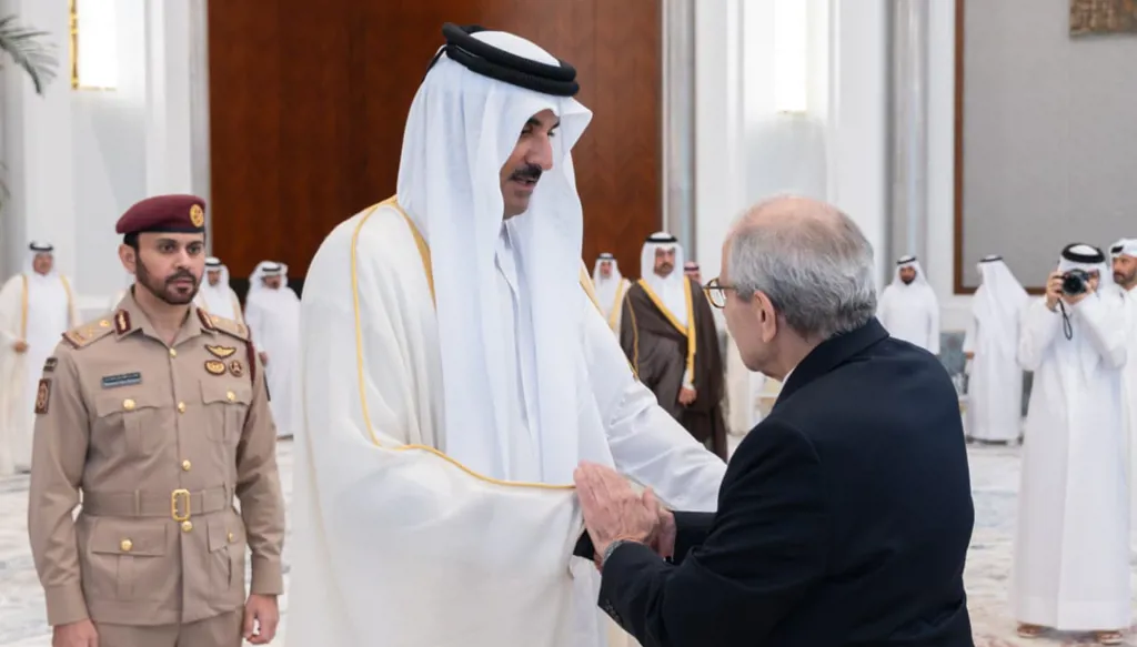 سلام يعزّي أمير قطر بوفاة الأمير الوالد الشيخ حمد