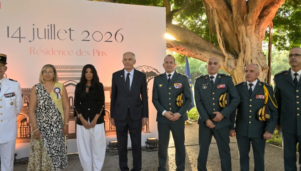 السفير الفرنسي لدى لبنان هيرفيه ماغرو خلال حفل أقامته السفارة الفرنسية بمناسبة العيد الوطني الفرنسي (نبيل اسماعيل).