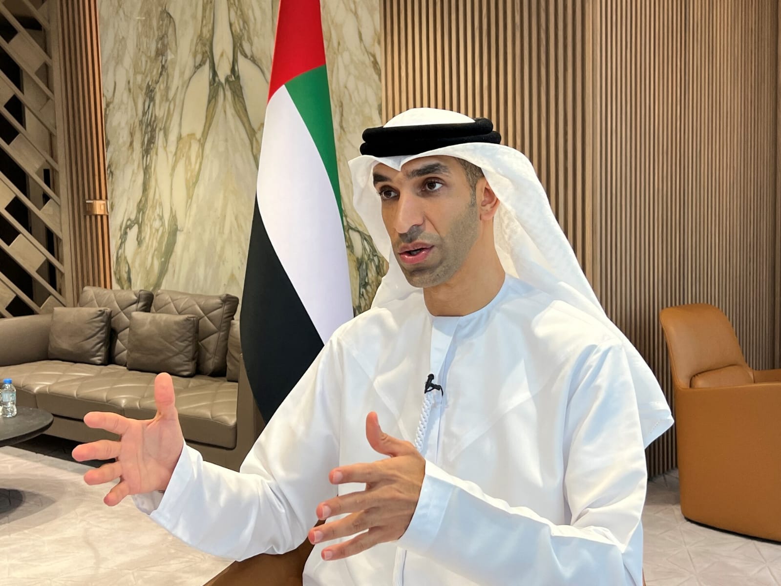 د. ثاني بن أحمد الزيودي وزير التجارة الخارجية في الإمارات (رويترز)