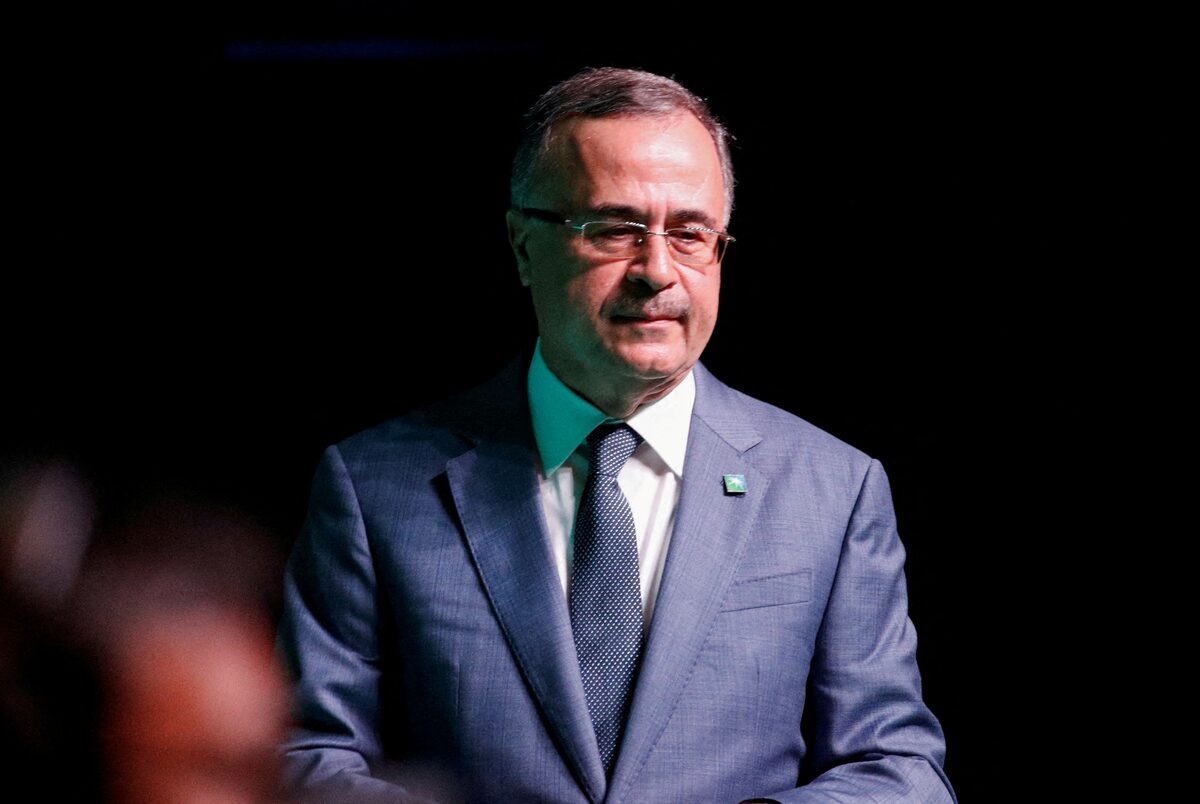 أمين الناصر الرئيس وكبير الإداريين التنفيذيين لشركة الزيت العربية السعودية (أرامكو) خلال مؤتمر سابق للطاقة في كوالالمبور (رويترز)