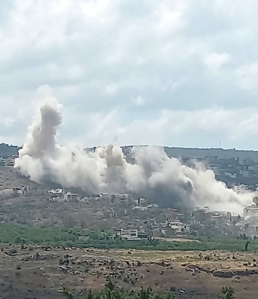 غارة من الحربي على مشاع بلدة المنصوري