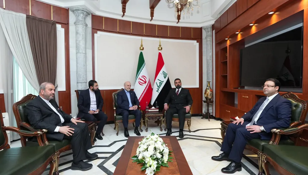 رئيس مجلس النواب العراقي يستقبل قاليباف (واع).