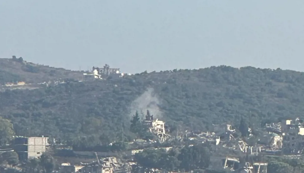 تفجير في بلدة حداثا جنوبي لبنان.