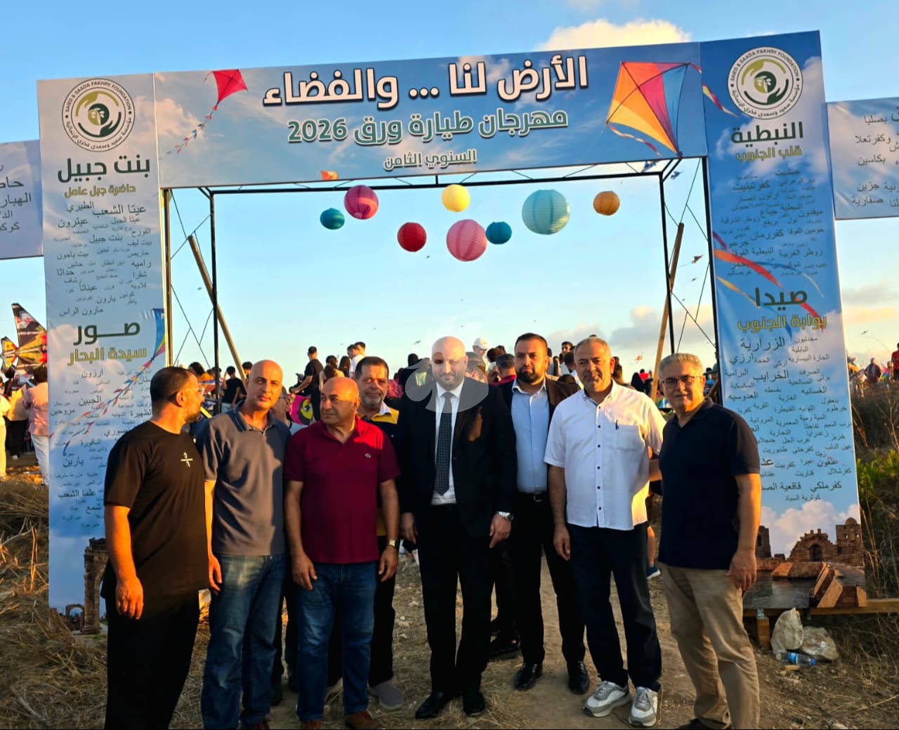 مشاركة وزير الصحة (وسط الصورة) في المهرجان. (أحمد منتش)