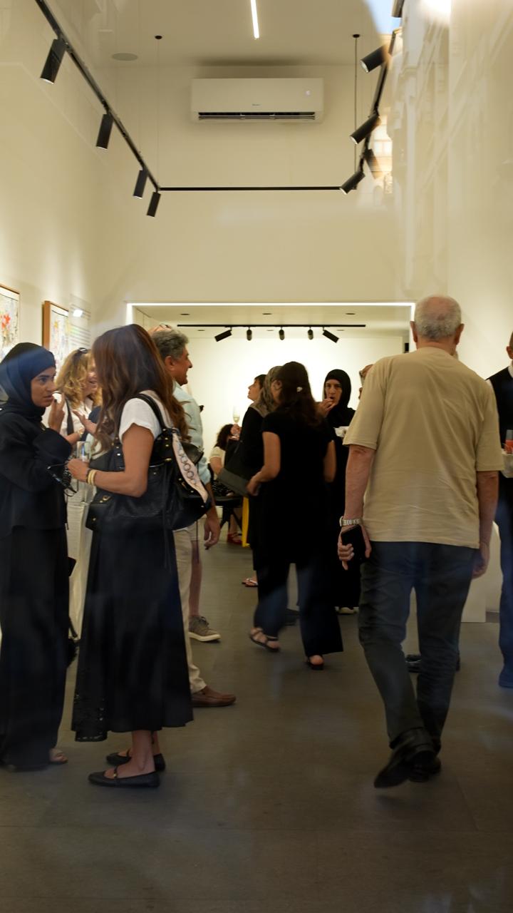 من افتتاح معرض احتلال الذاكرة لعدنان شرارة. (النهار)